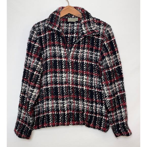Weave of the Irish Wool‎ Blend Plaid Jacket - Size S - Made in Ireland - Picture 1 of 11
